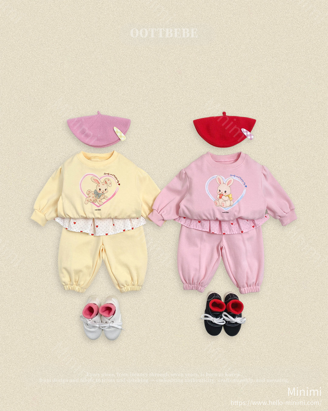 oott bebe Cutie Rabbit Set - 韓國童裝代購主圖