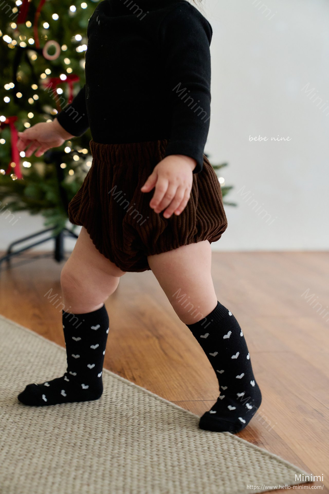 bebe nine Nine Heart Knee Socks Set 細節圖 4