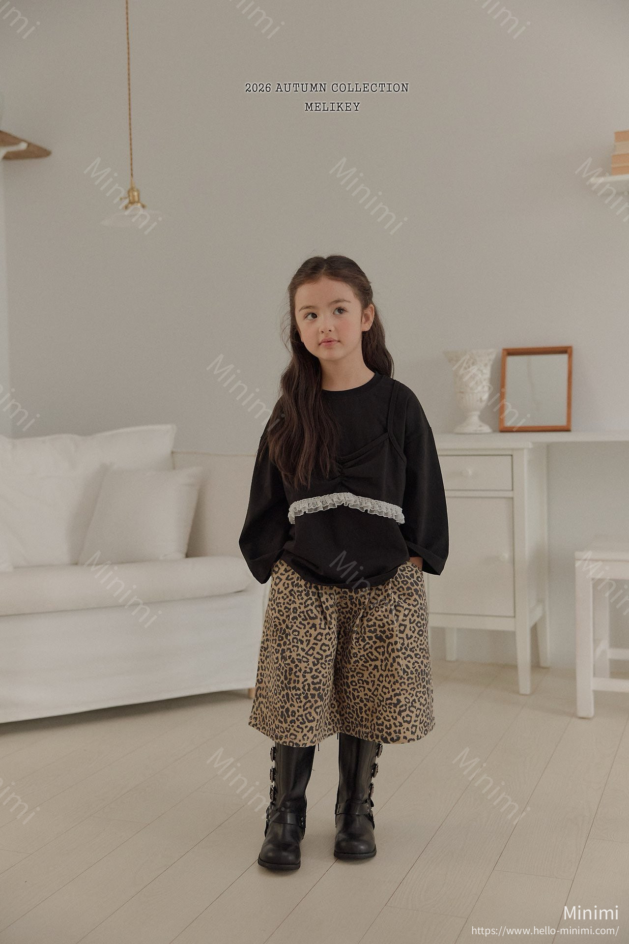 Melikey Leopard Heart Bermuda Shorts 細節圖 26