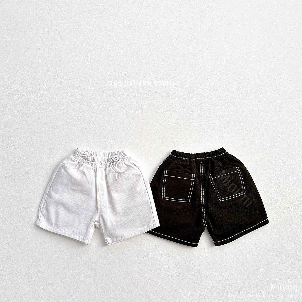 VIVID-I Stitch Cotton Shorts 細節圖 2