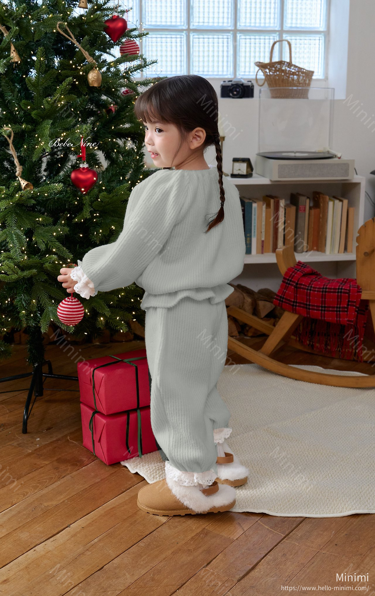 bebe nine Heart Brushed-Lining Frill Pants 細節圖 16