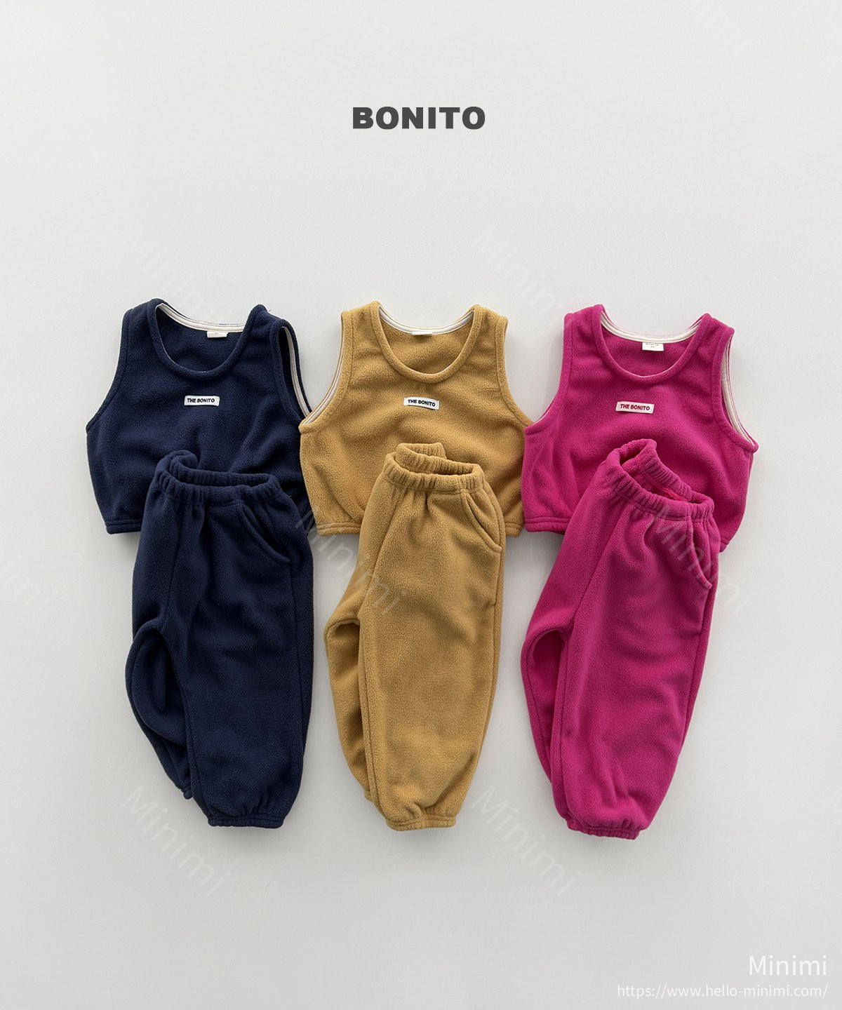 BONITO Biscuit Vest Set 韓國童裝現貨