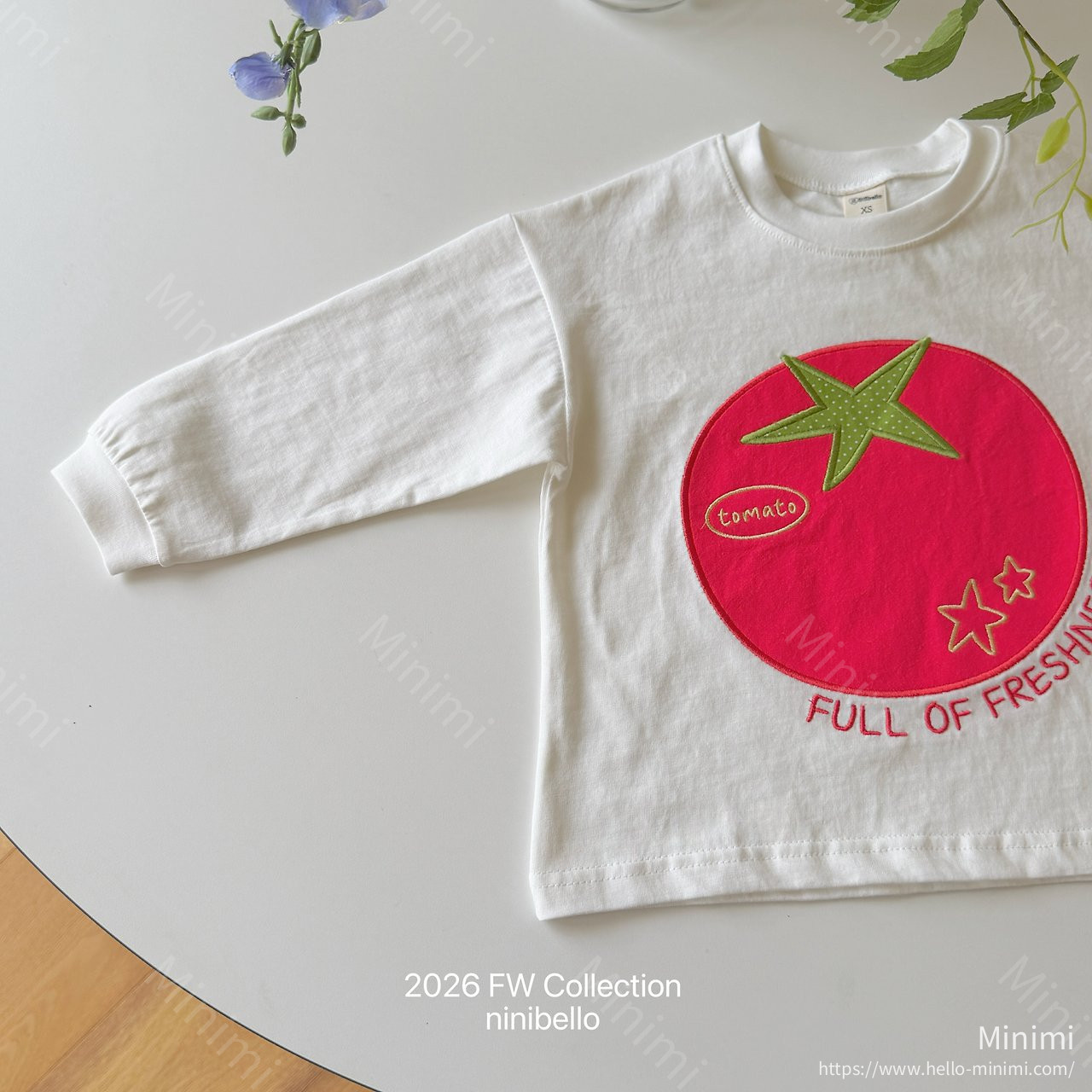 ninibello Tomato Patch T-shirt 細節圖 1