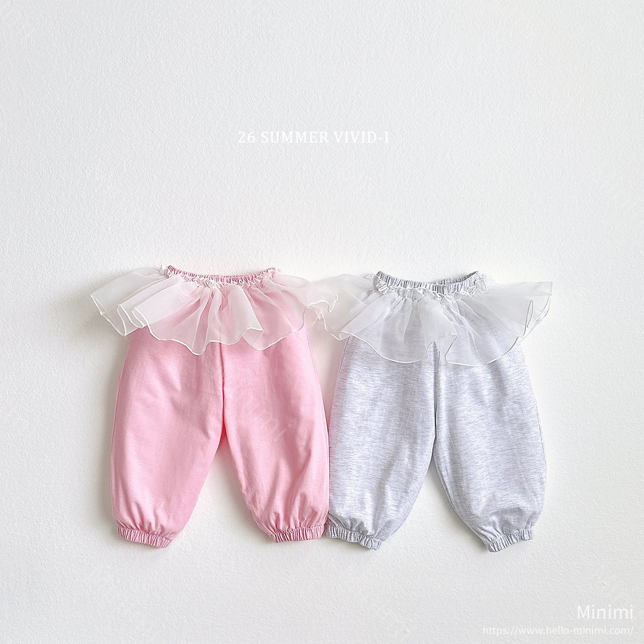 Summer Ruffle Chiffon Joggers