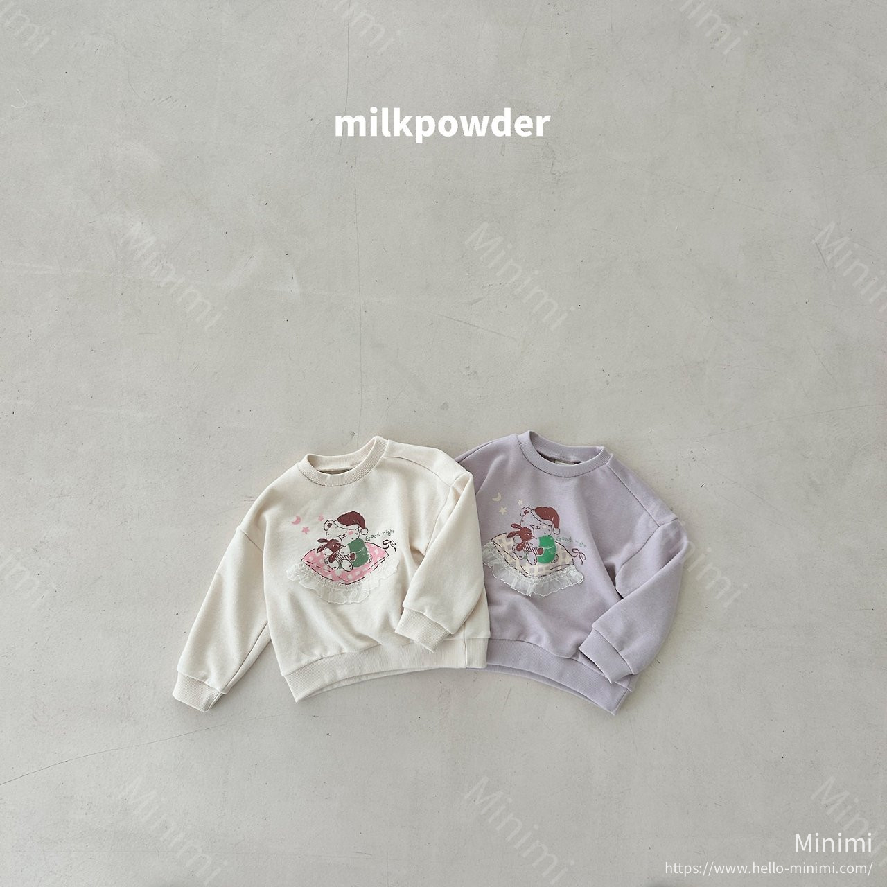 milkpowder Goodnight Sweatshirt - 韓國童裝代購主圖