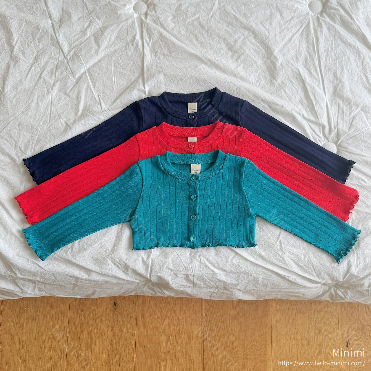 ninibello Melville Eyelet Cardigan - 韓國童裝代購主圖
