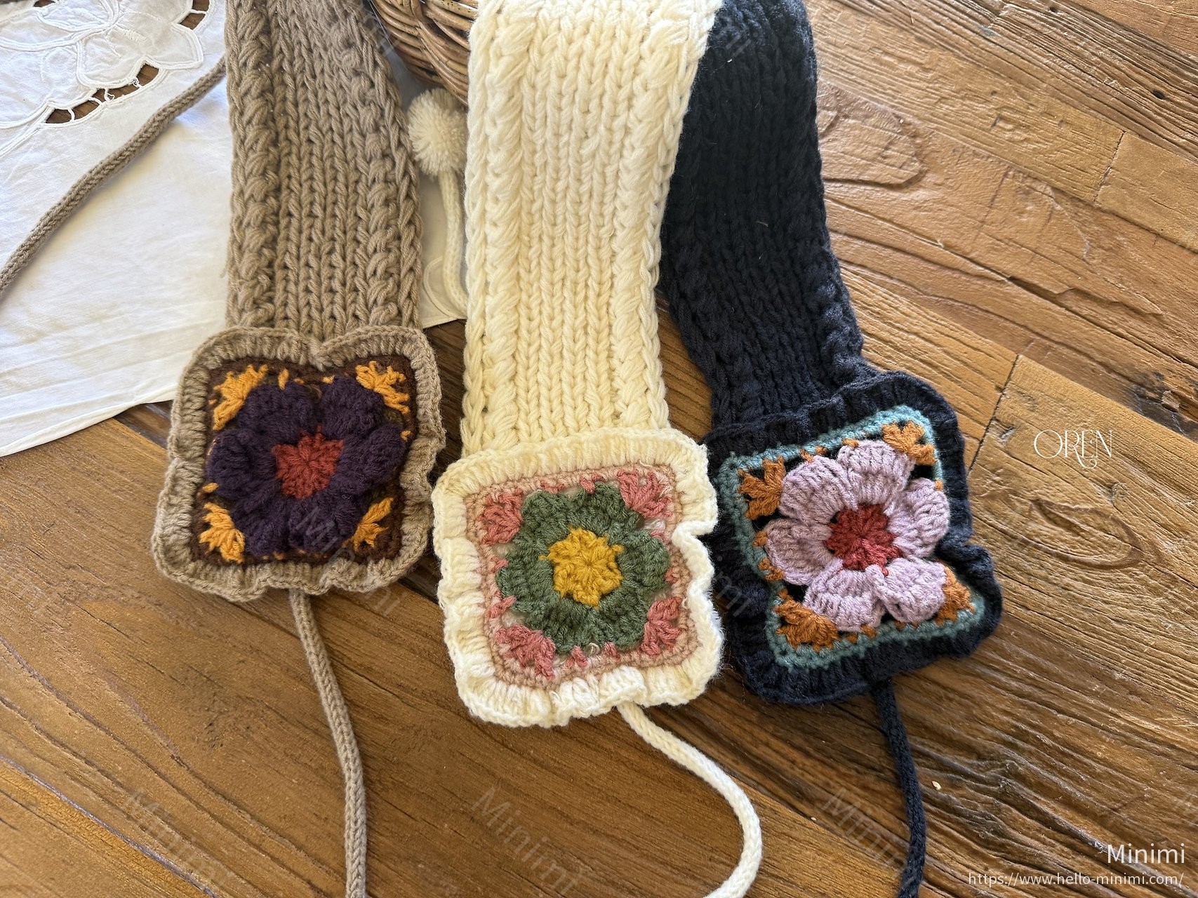 Oren Tizzy Flower Knit Hairband 細節圖 11