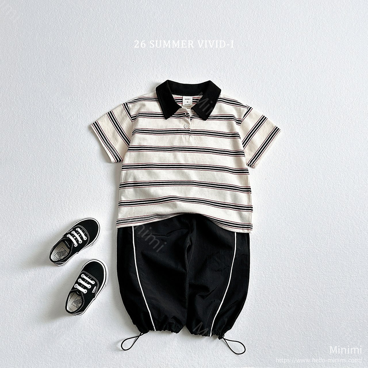 VIVID-I Multi Collar Striped T-Shirt 細節圖 5