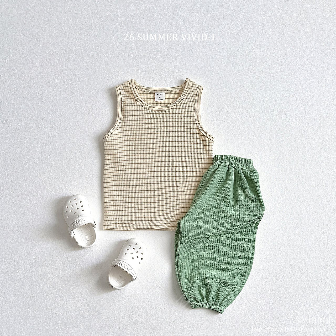 VIVID-I (Event) Striped Ribbed Sleeveless Top 細節圖 13