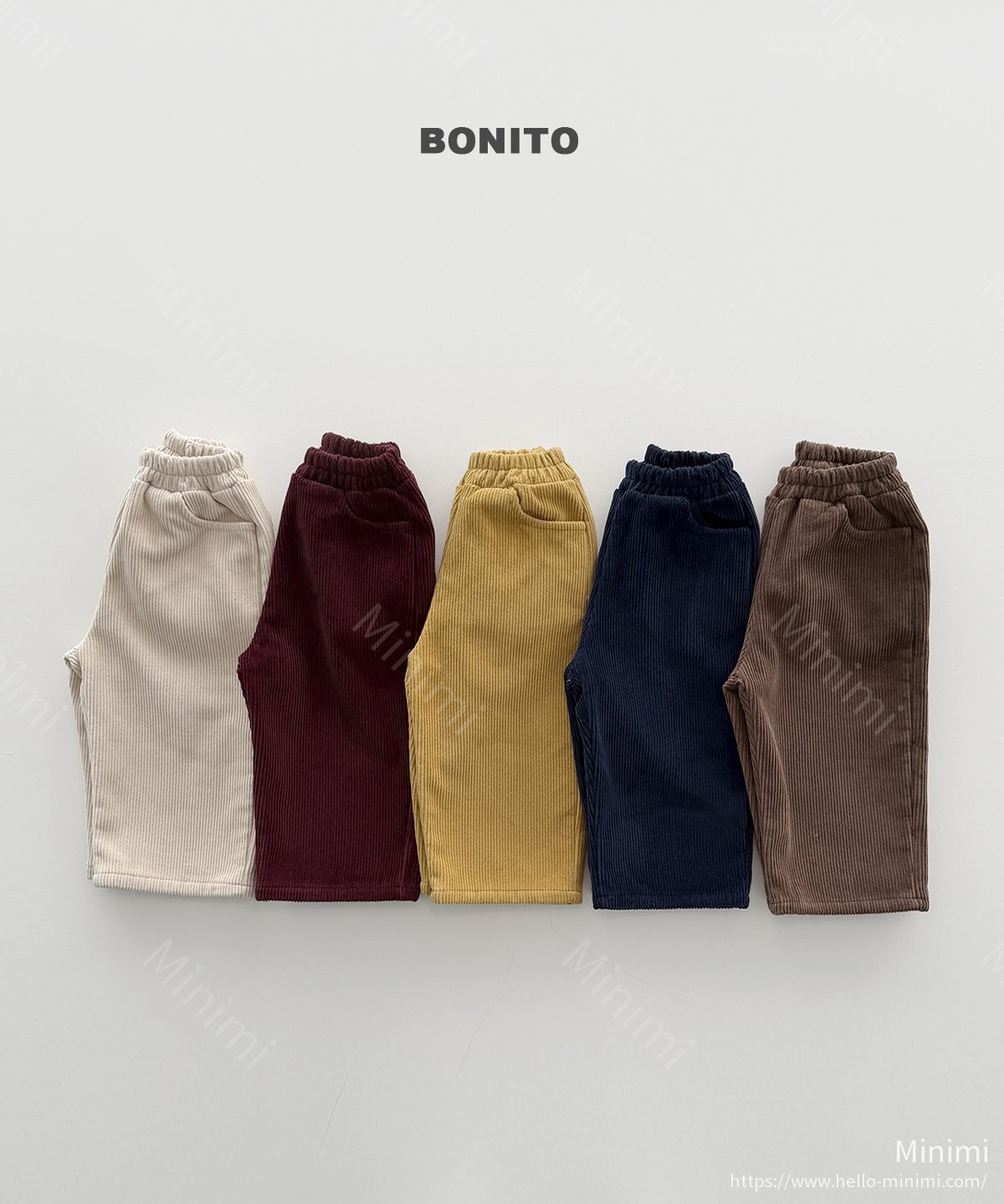 BONITO Corduroy Brushed Pants - 韓國童裝代購主圖