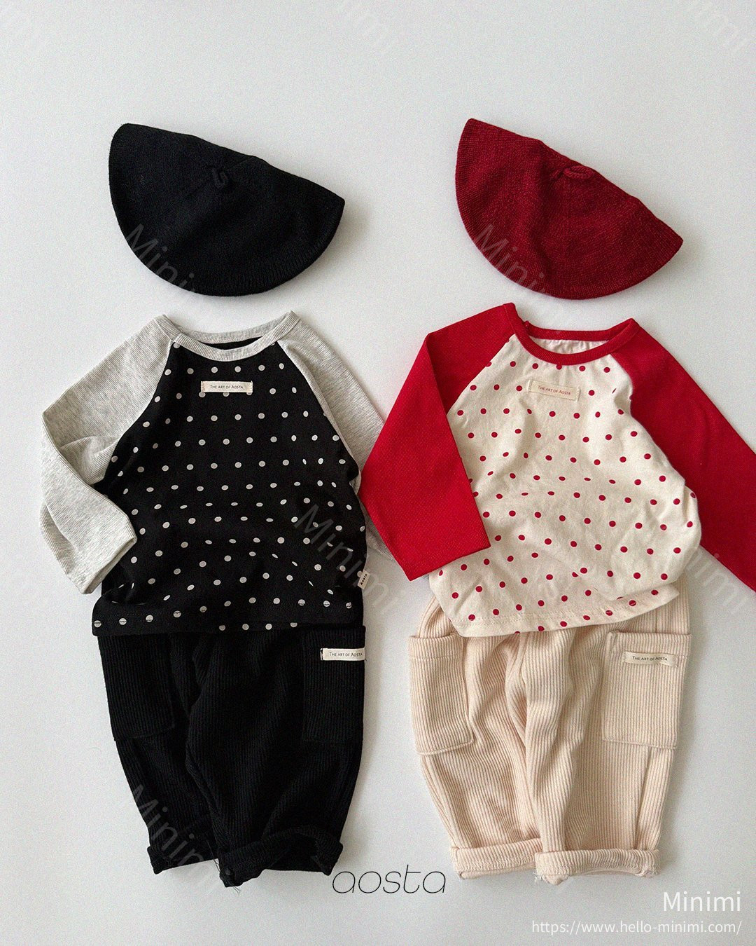 Aosta atelier Dot Raglan T-Shirt 細節圖 2