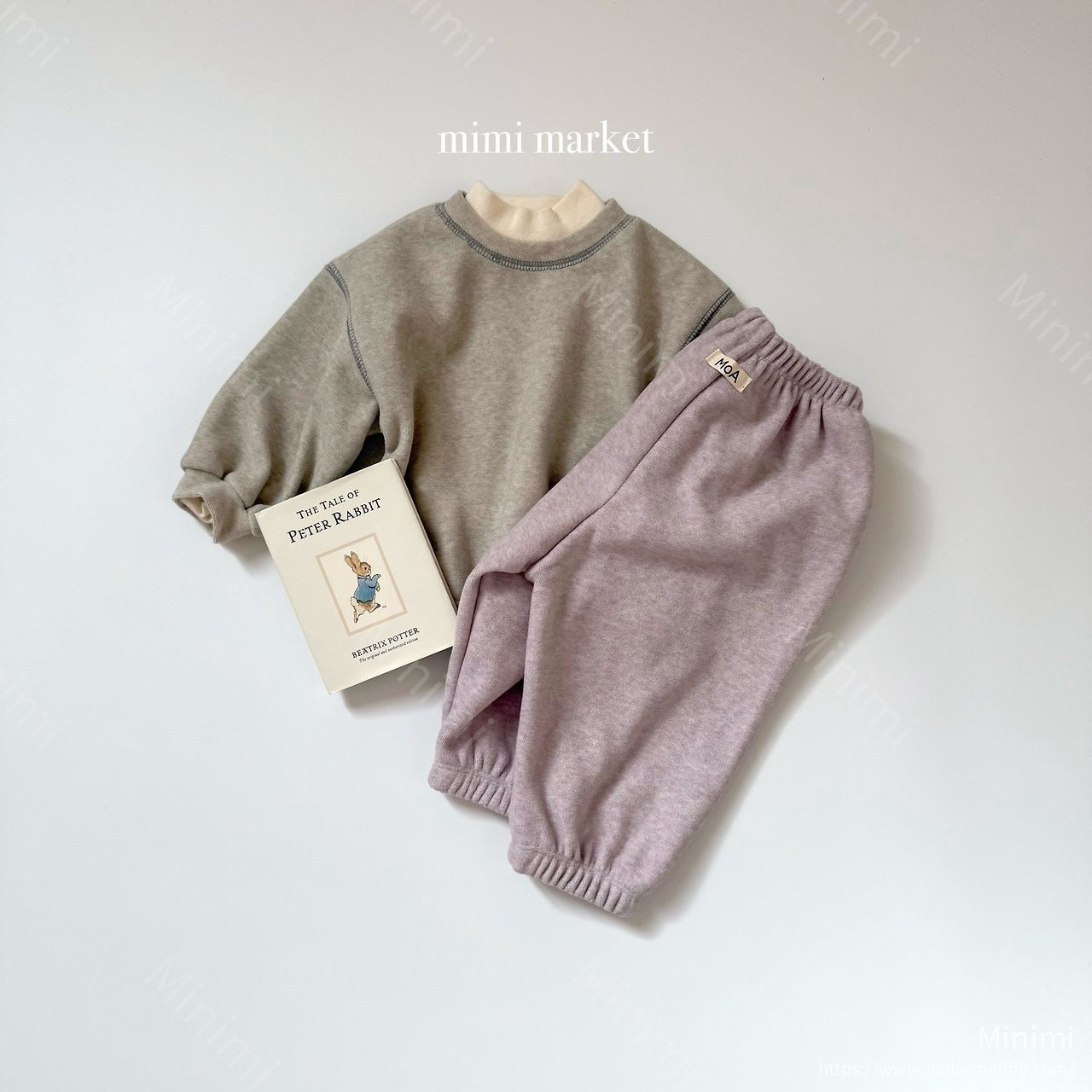 mimi-market Mink Terry Pants 細節圖 2