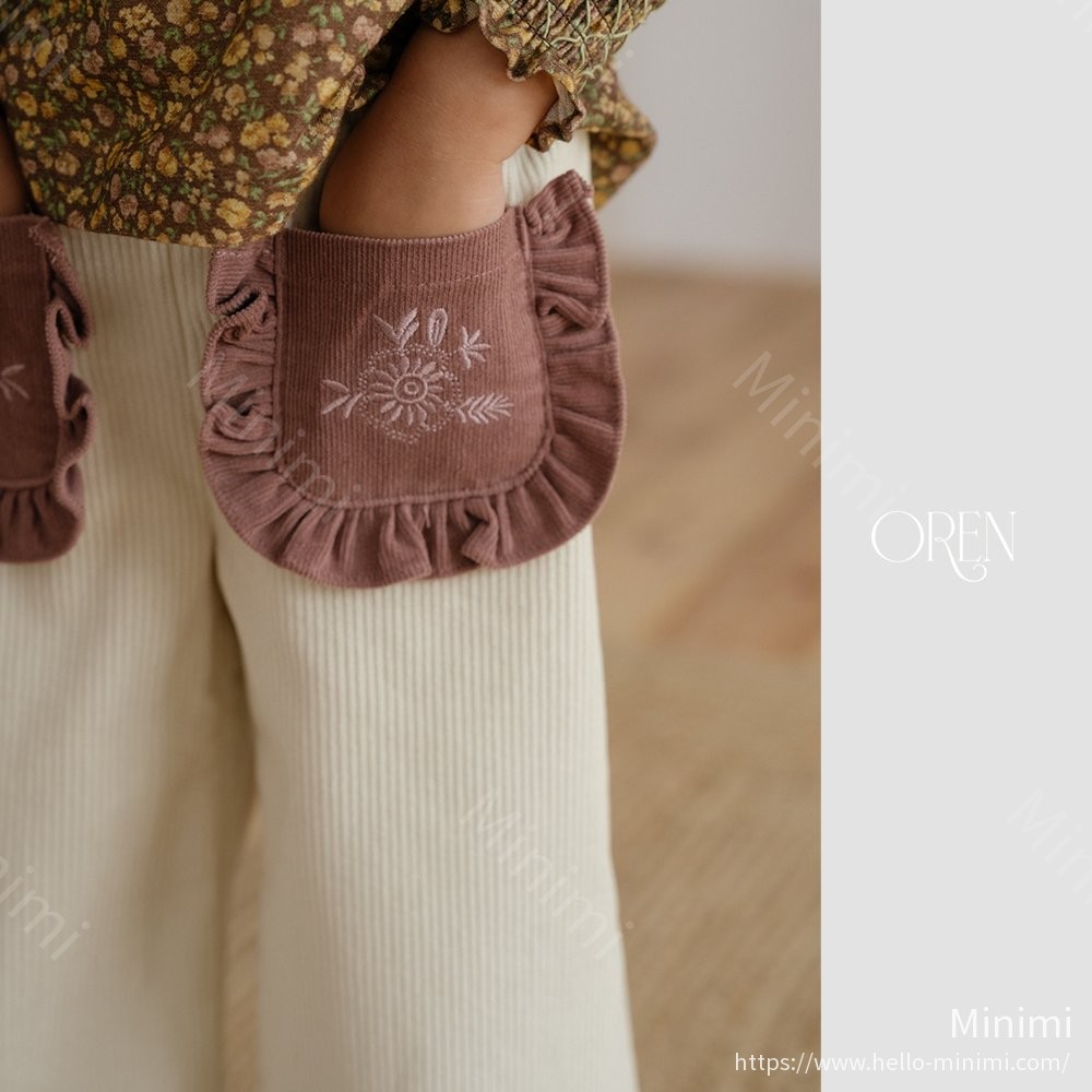 Oren Naomi Frill Corduroy Pants 韓國童裝現貨