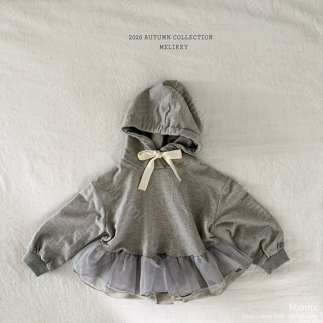 Melikey Cha-cha Frill Hooded T-shirt 細節圖 2