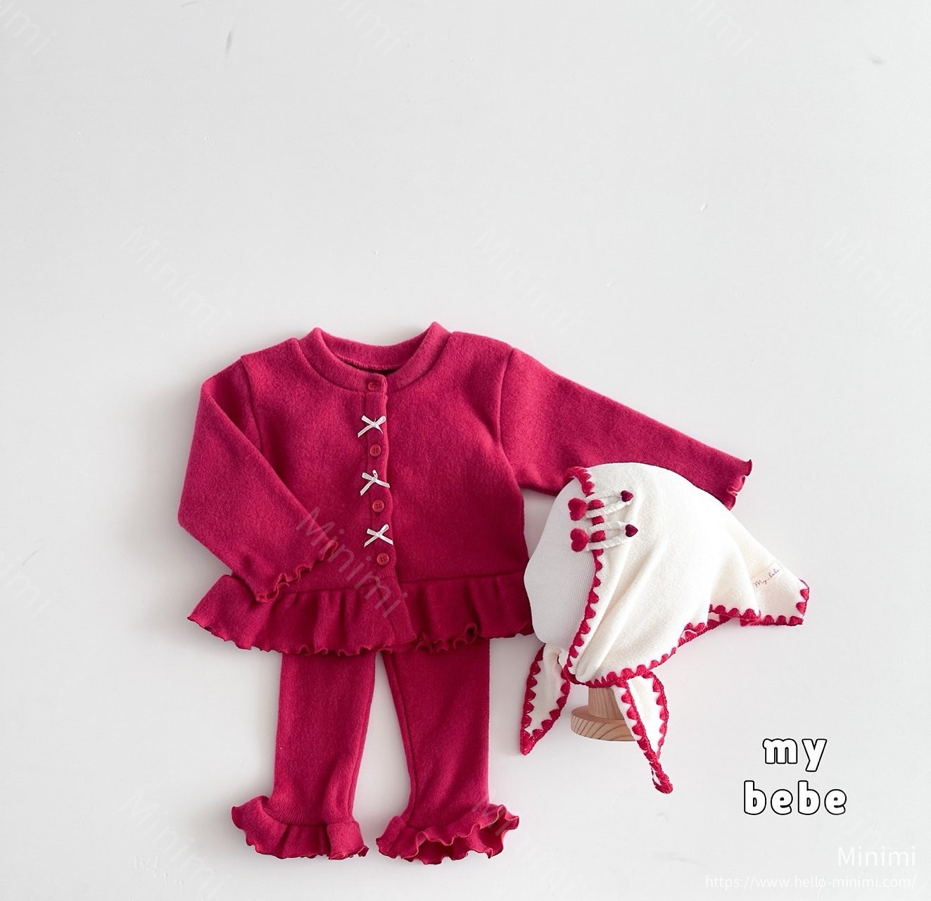 my_bébé Winter Frill Ribbon Cardigan 細節圖 14