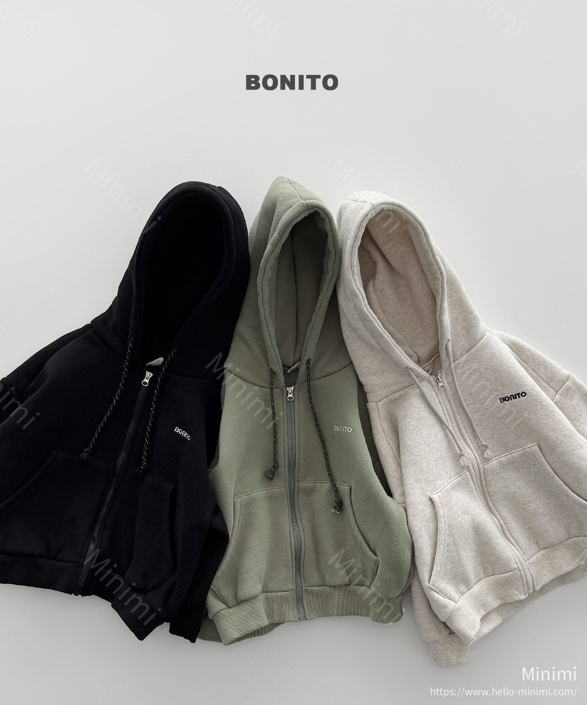 BONITO Double Fleece Hood Zip-up 細節圖 2