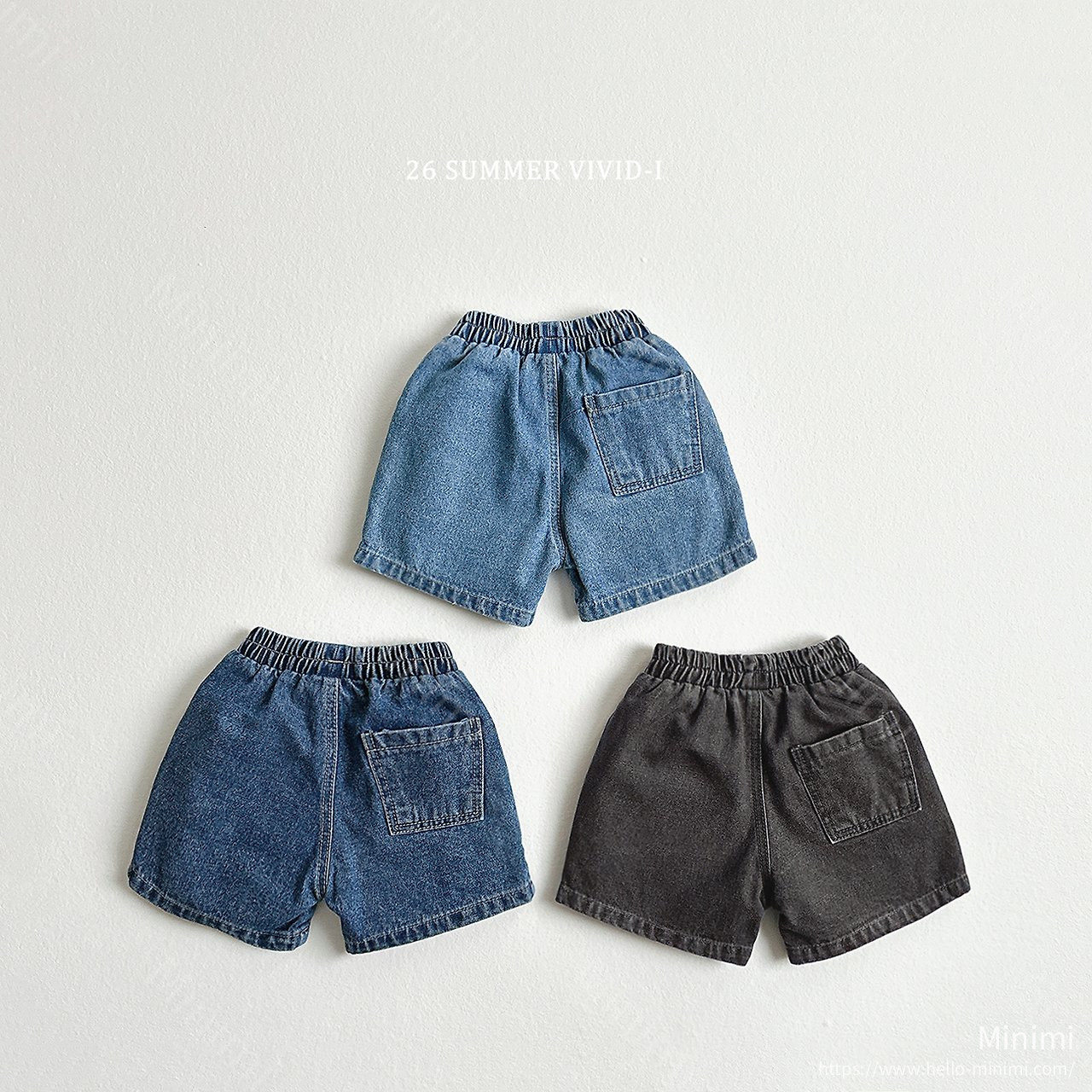 VIVID-I Basic Denim Shorts 細節圖 2