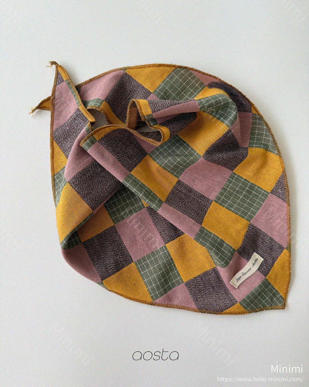 Aosta atelier Patchwork Scarf 細節圖 6