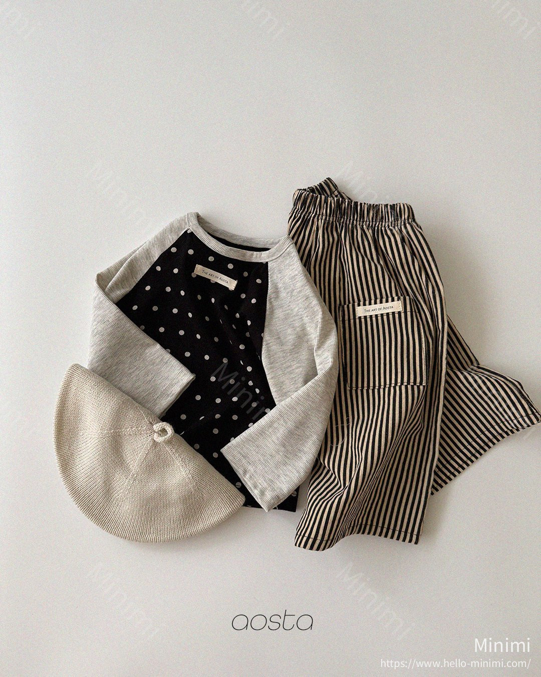 Aosta atelier Dot Raglan T-Shirt 細節圖 6