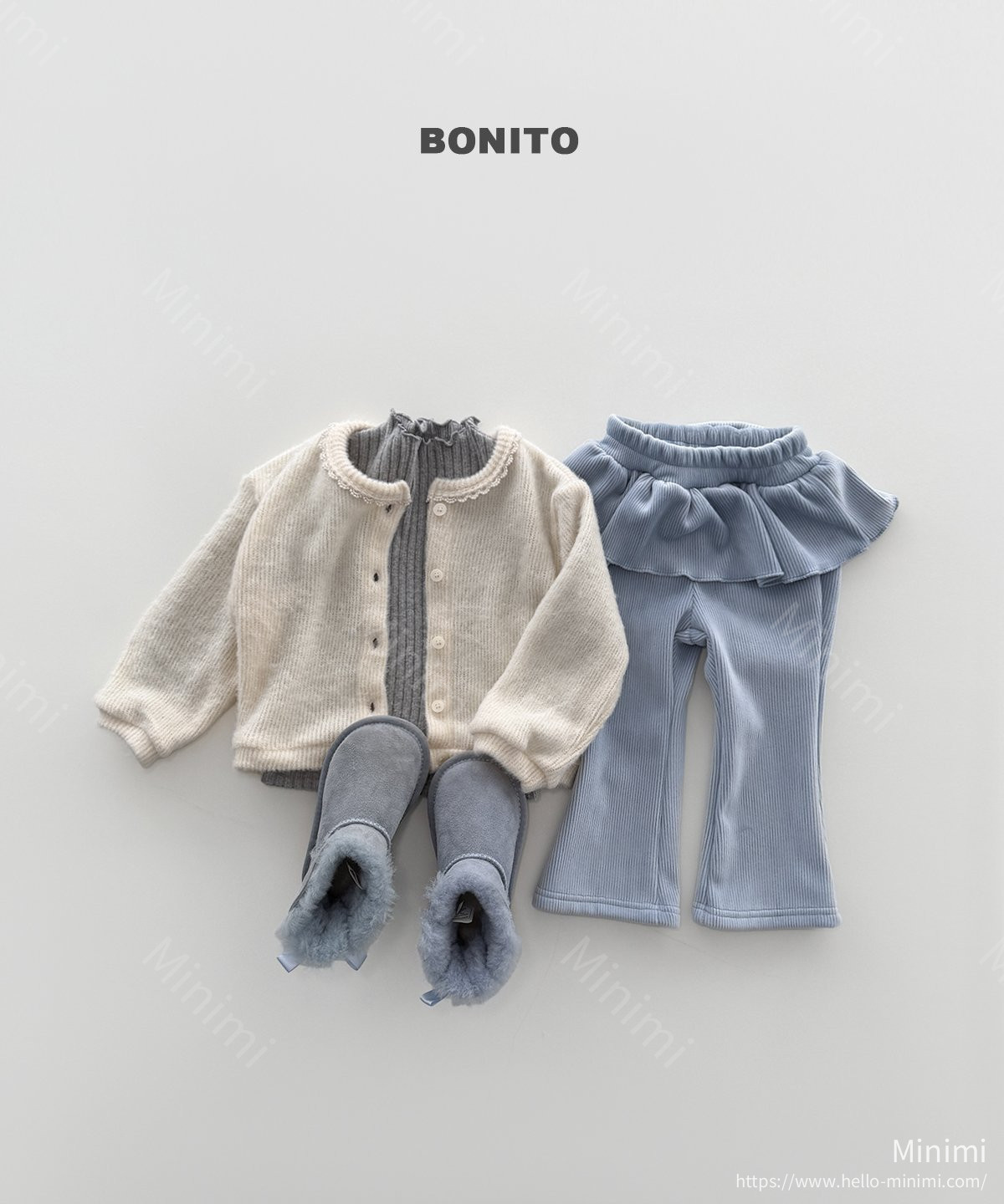BONITO Velour Frill Bootcut Pants 細節圖 11