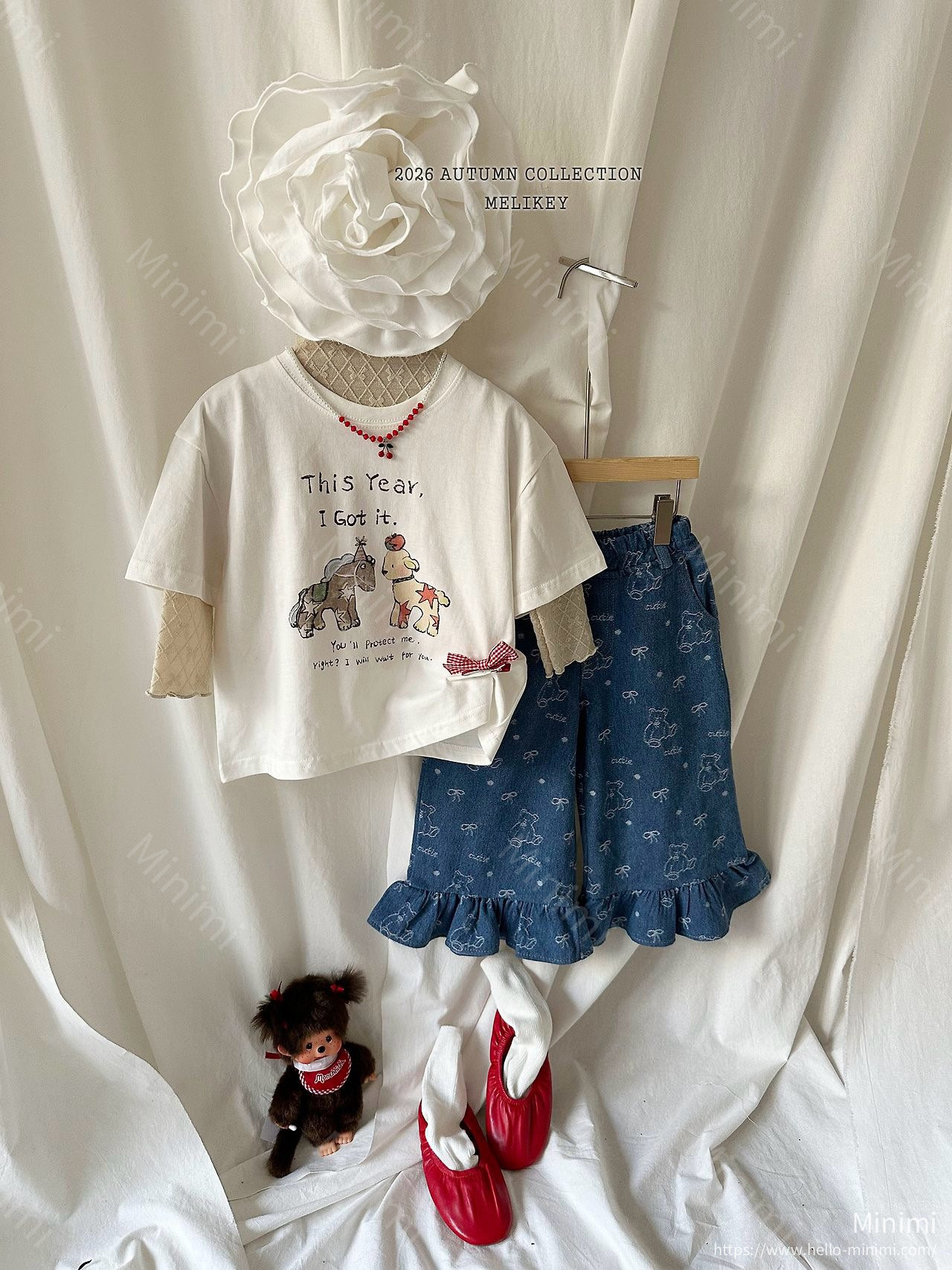 Melikey Frill Ribbon Mesh T-shirt 細節圖 14