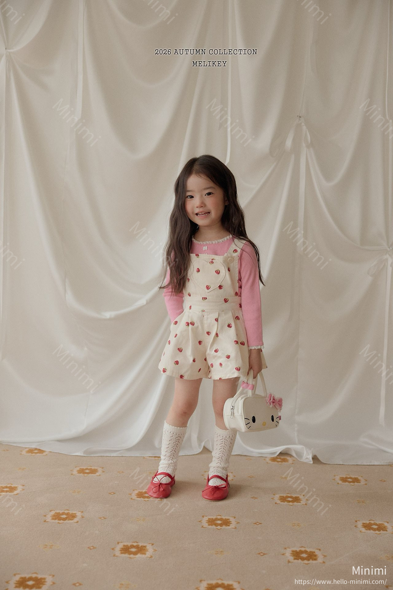 Melikey Strawberry Heart Overalls 細節圖 19