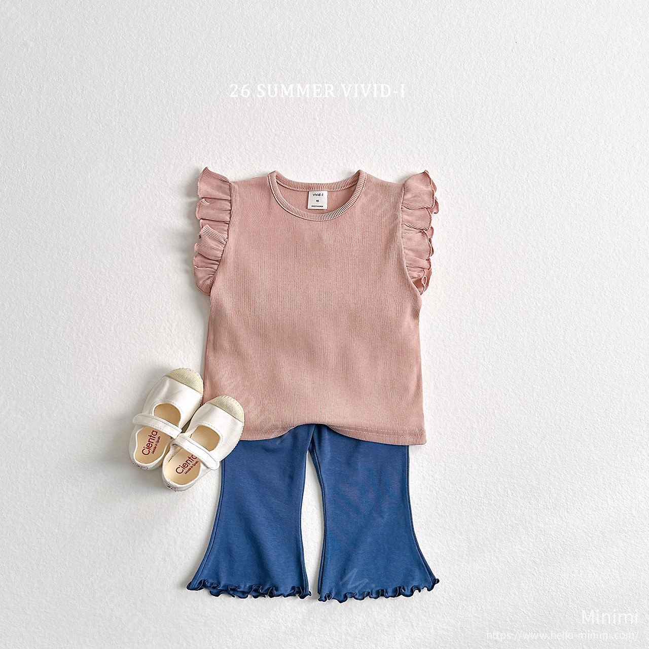 VIVID-I Summer Indigo Flared Cropped Pants 細節圖 4