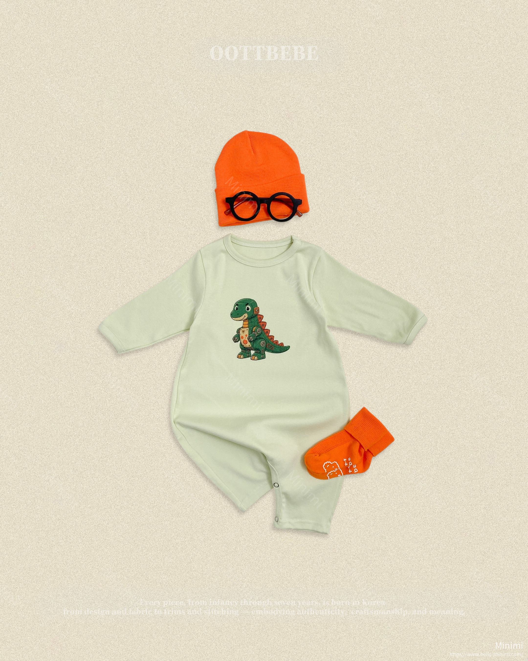 oott bebe Robot Dinosaur Full Bodysuit 細節圖 3