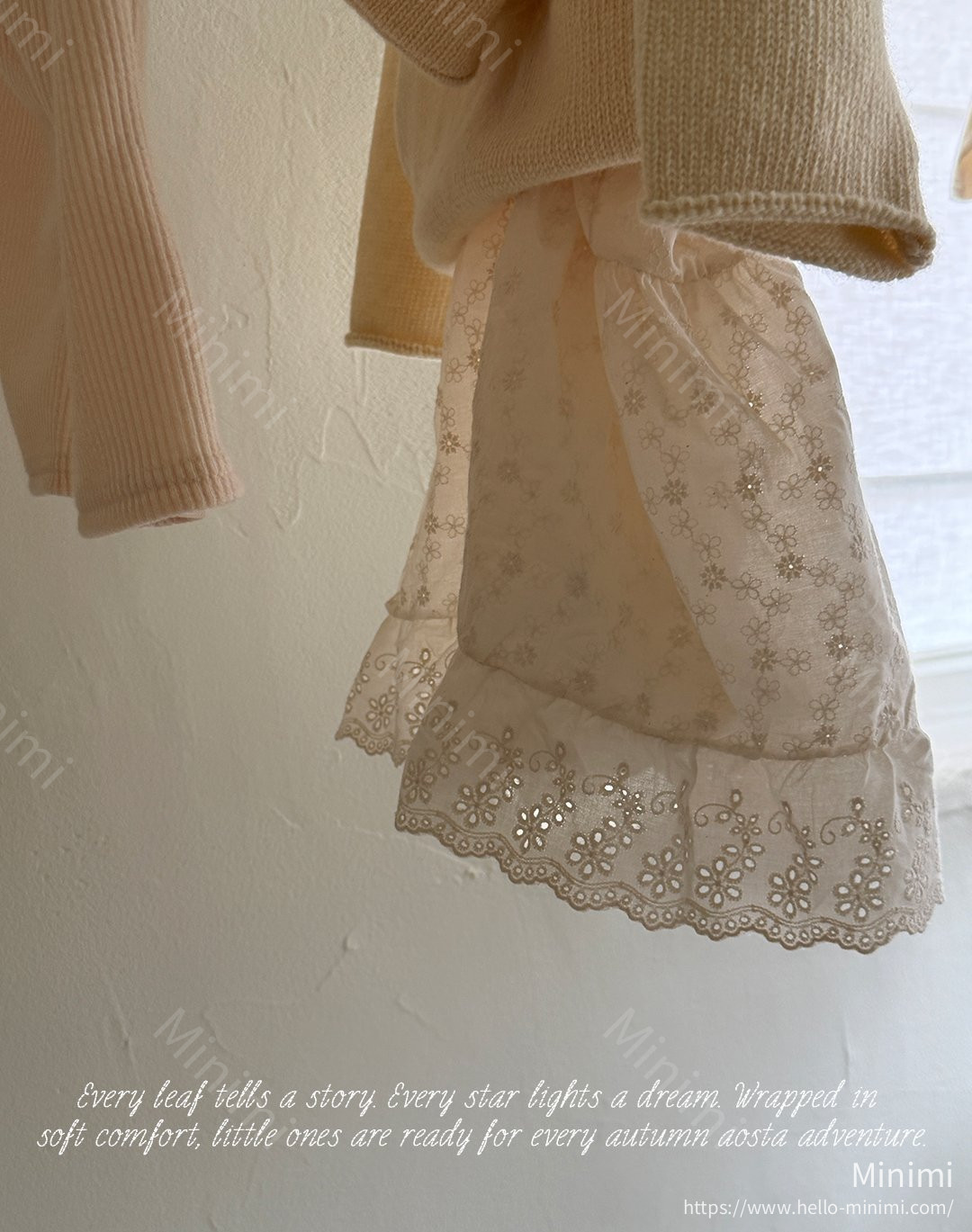 Aosta atelier Lace Cotton Open Dress 細節圖 9