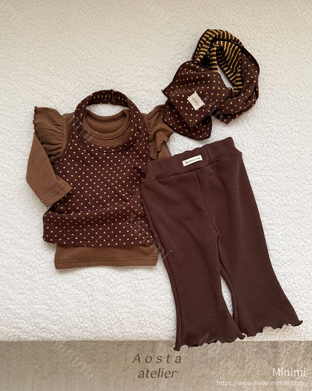 Aosta atelier Choco Chip Muffler 細節圖 17