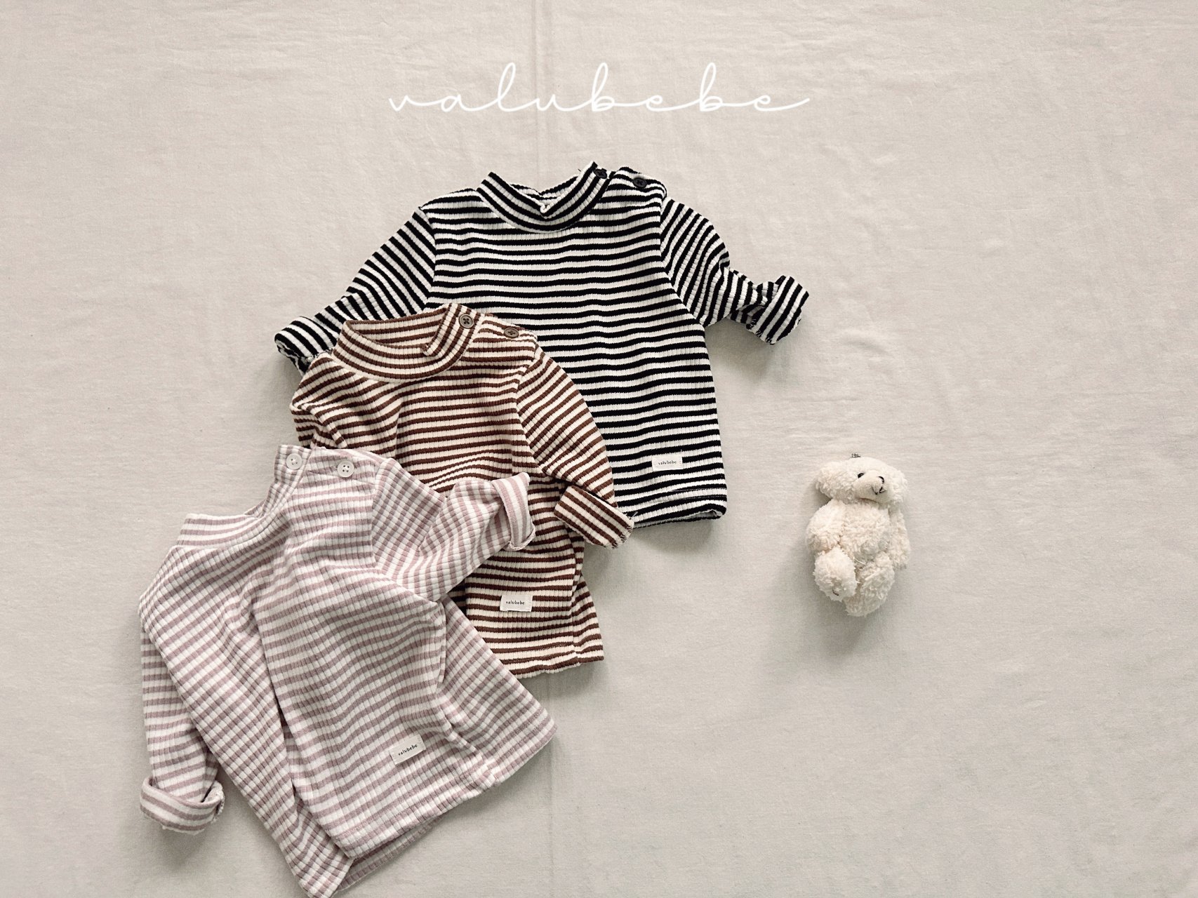 Stripe Half-Neck Tee