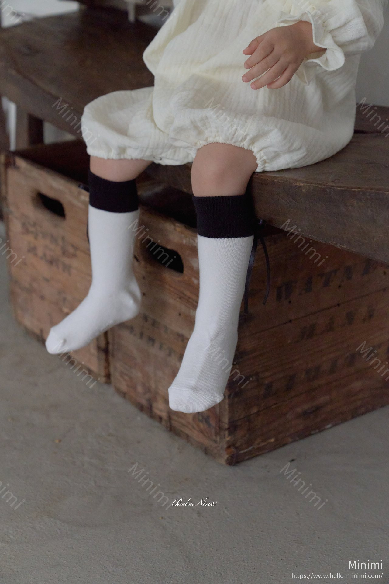 bebe nine Nine Ribbon Knee Socks Set 細節圖 11