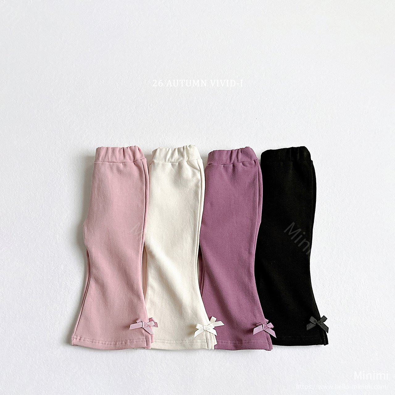 Ribbon Span Flared Pants