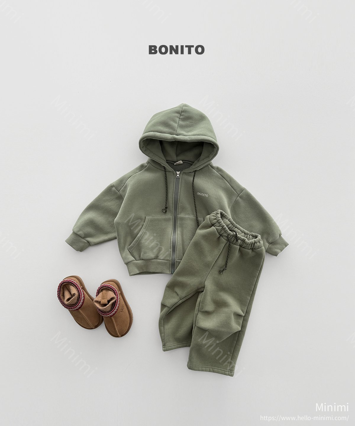 BONITO Double Fleece Hood Zip-up 細節圖 4