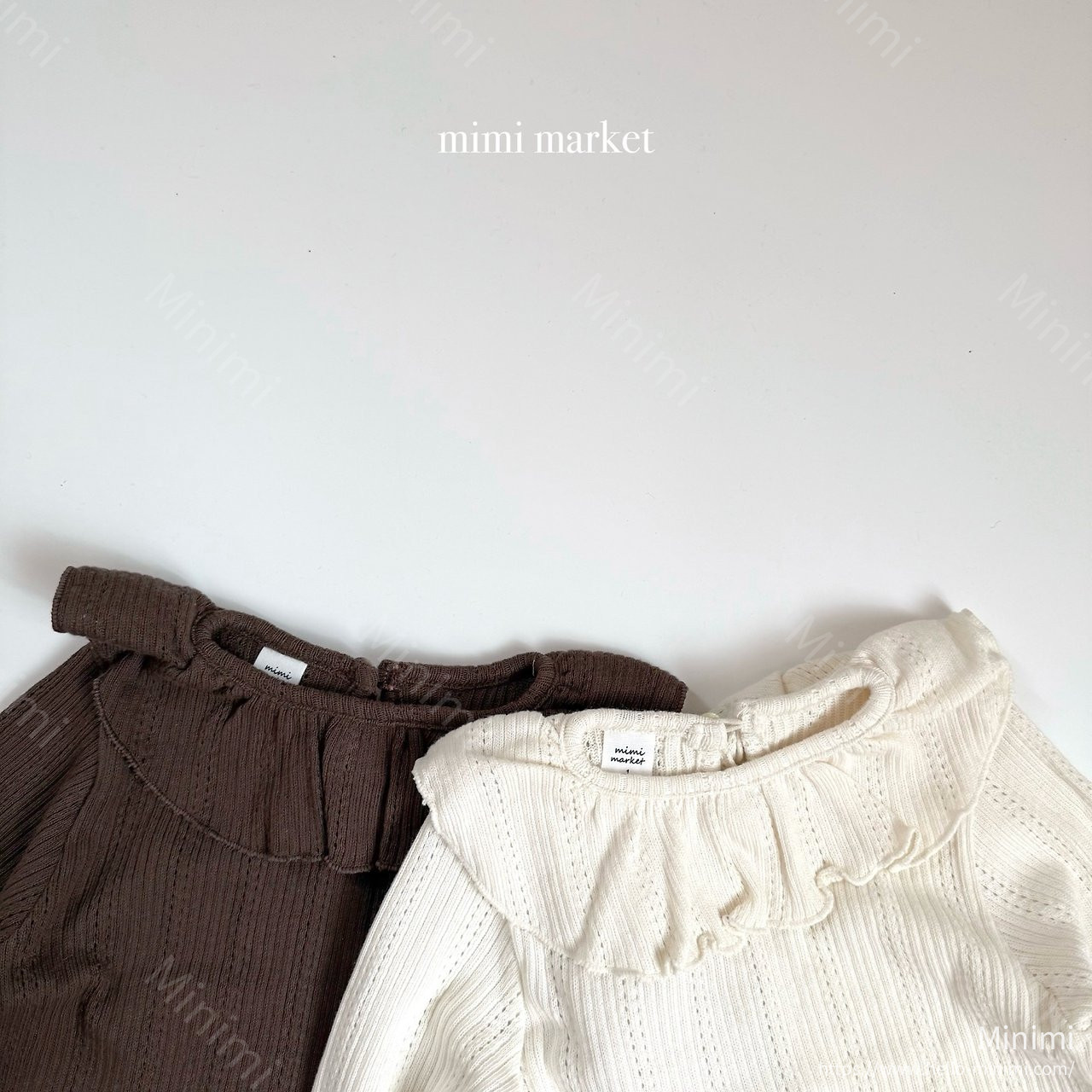 mimi-market Lovey Collar Tee 細節圖 1