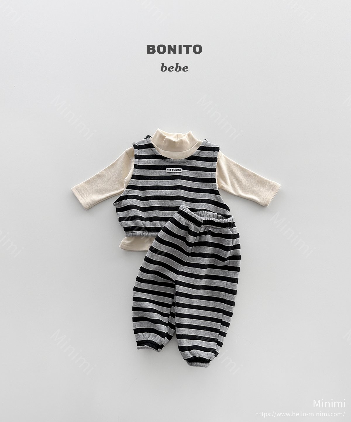 BONITO Stripe Vest Set 細節圖 3
