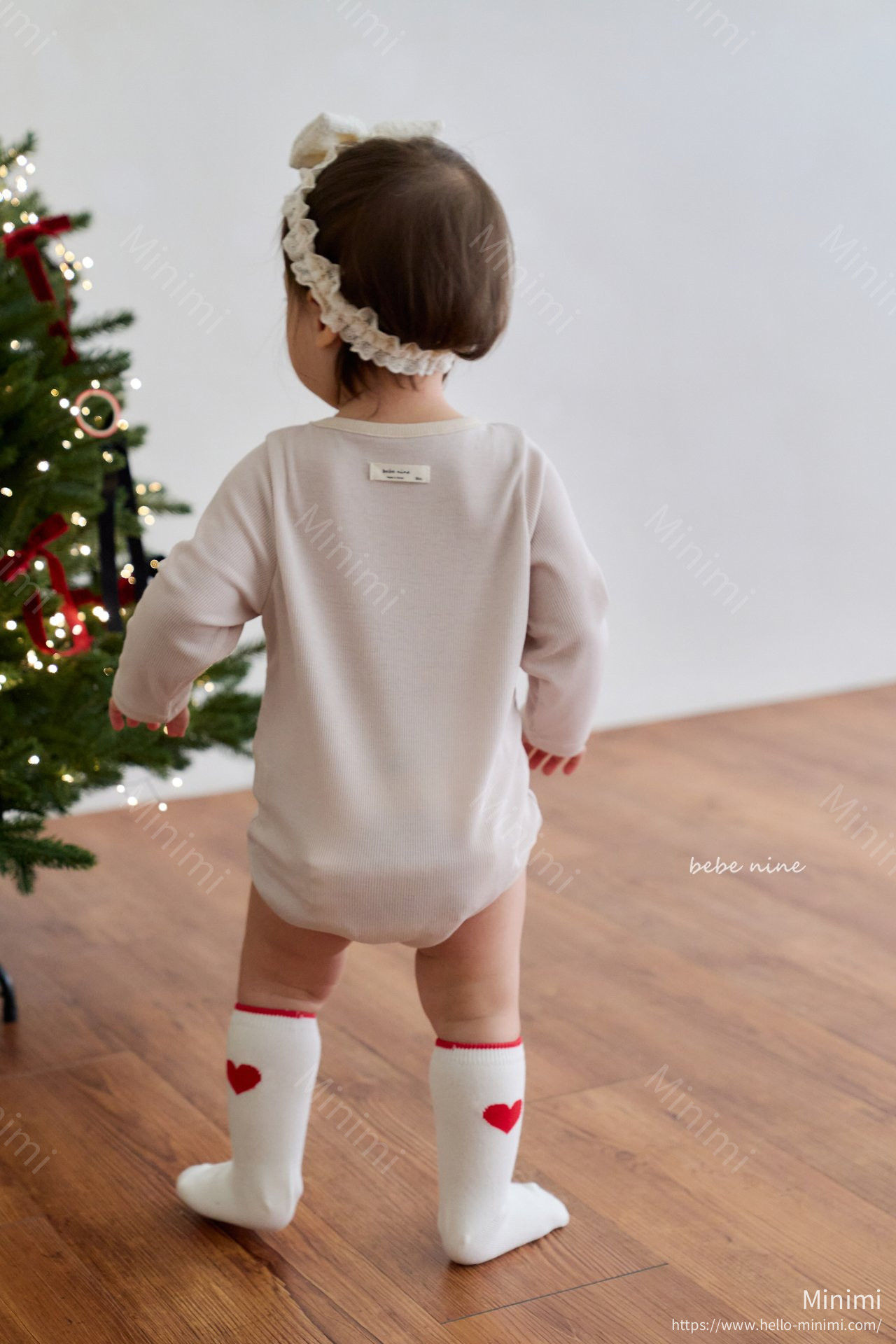 bebe nine Nine Heart Knee Socks Set 細節圖 13