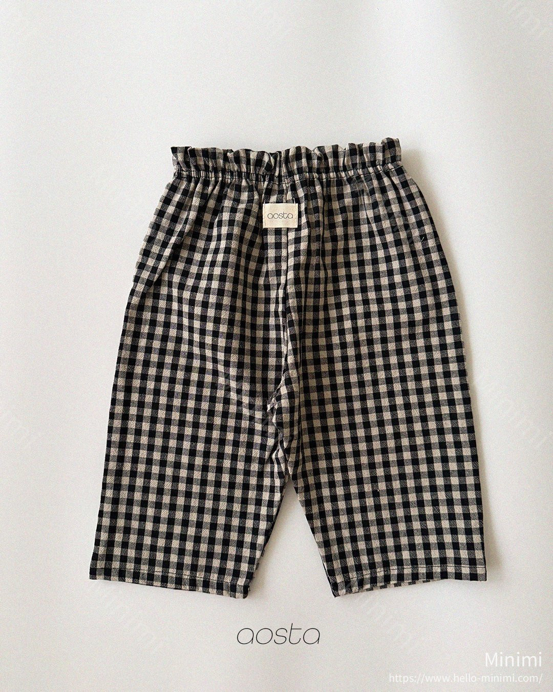 Aosta atelier Caramel Check Pants 細節圖 55