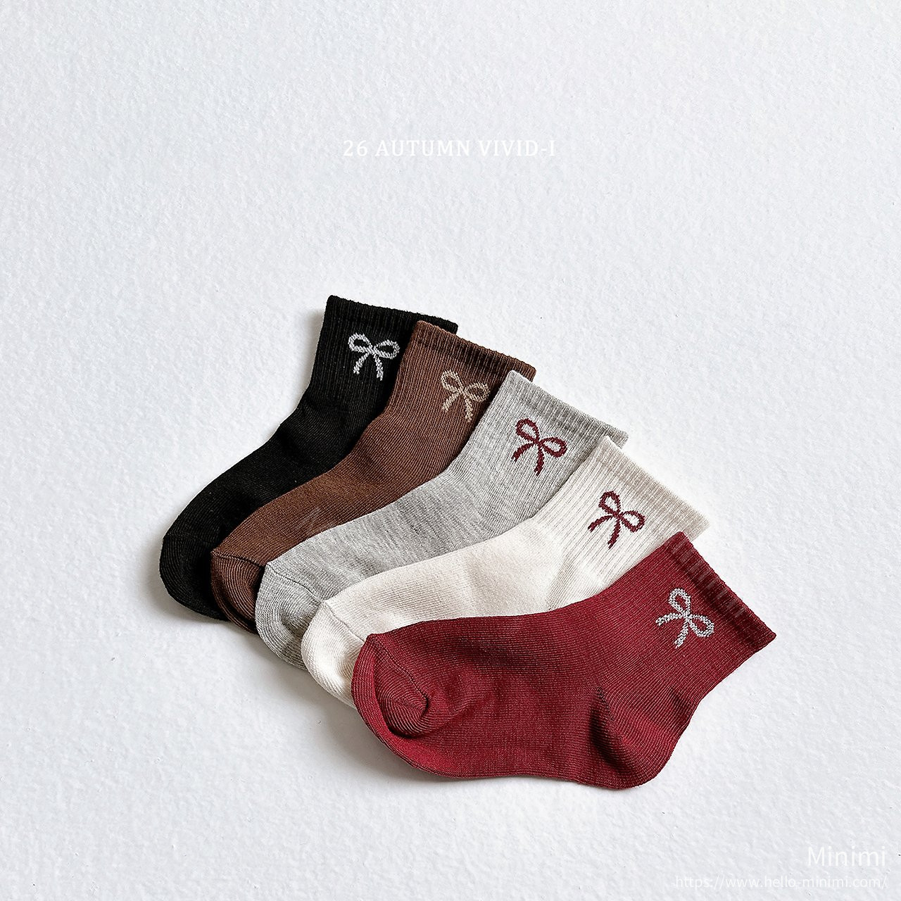 VIVID-I Ribbon Socks - 韓國童裝代購主圖