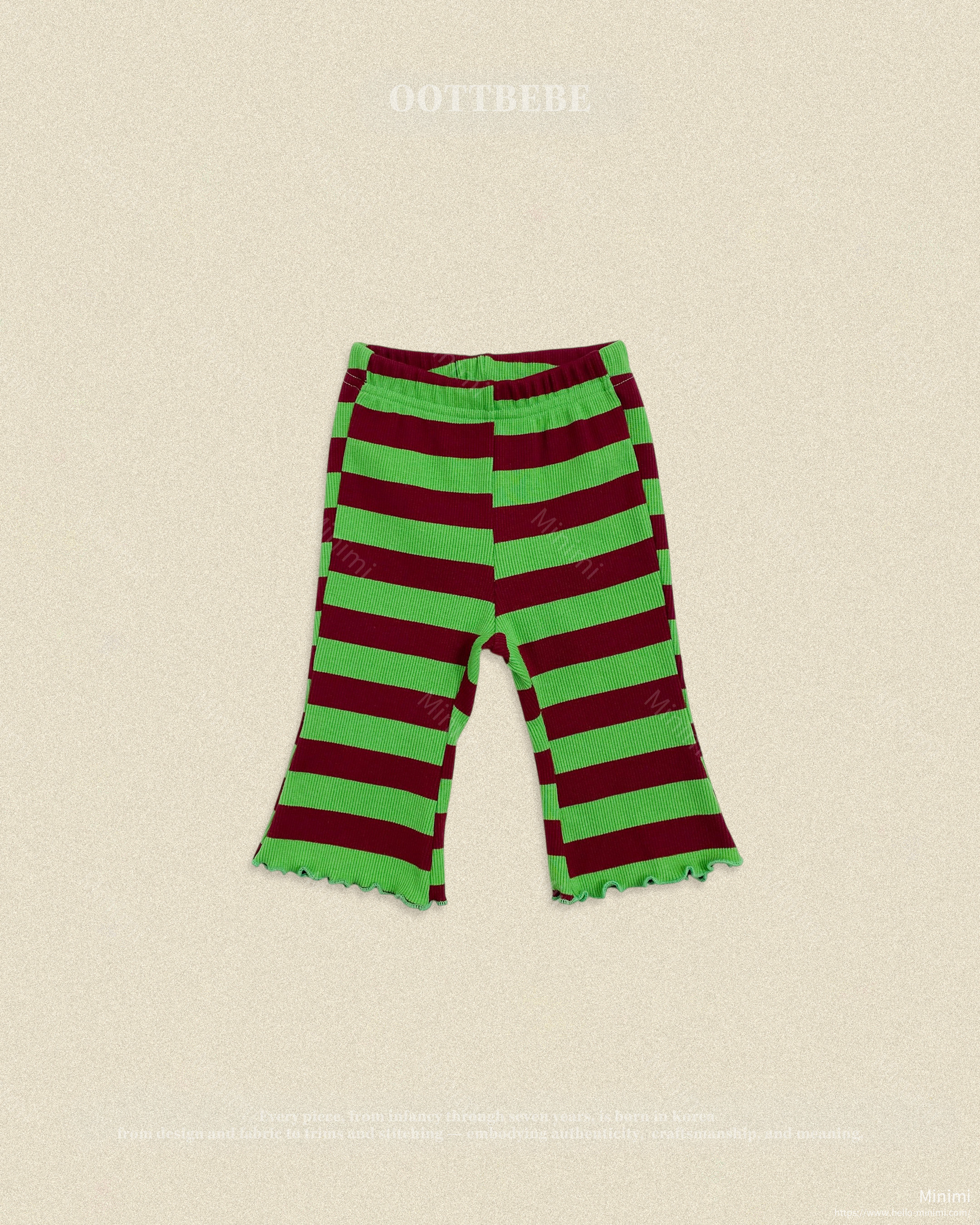 oott bebe Kitsch Pop Ribbed Bootcut Pants 細節圖 17