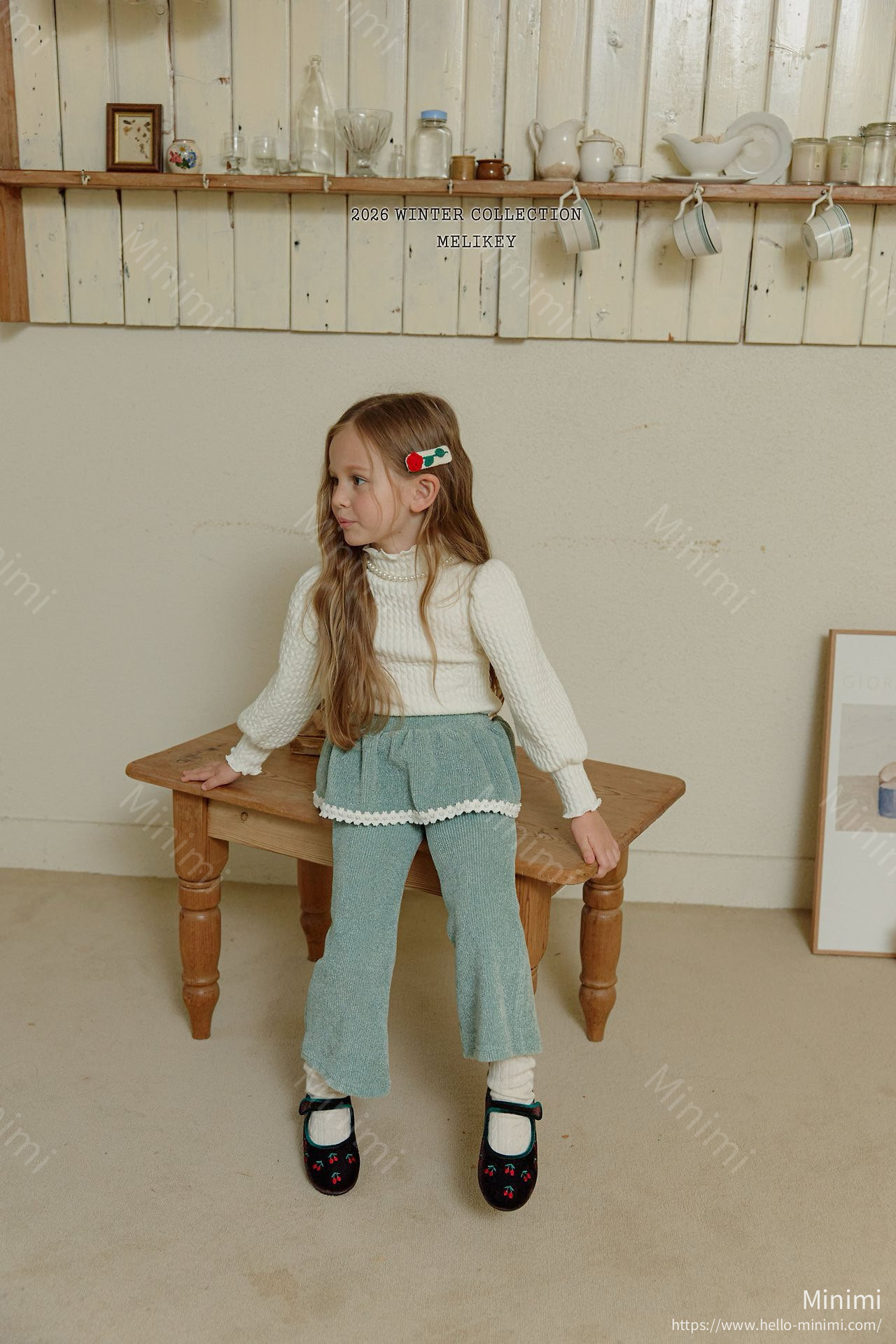 Melikey Frill Velour Bootcut 細節圖 6