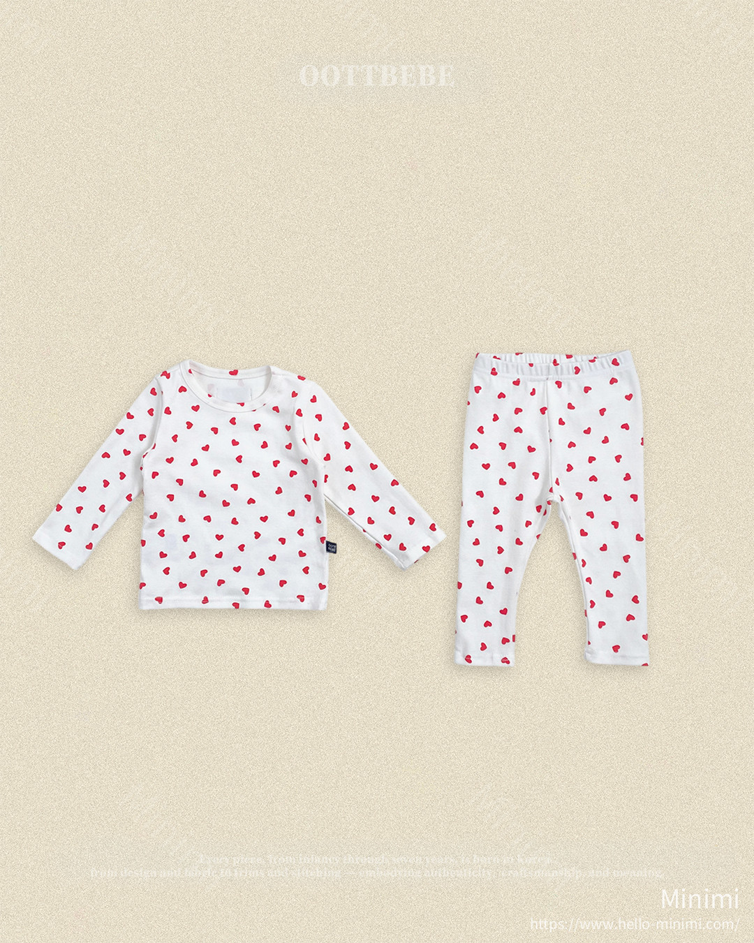 oott bebe Petite Heart Loungewear 細節圖 9