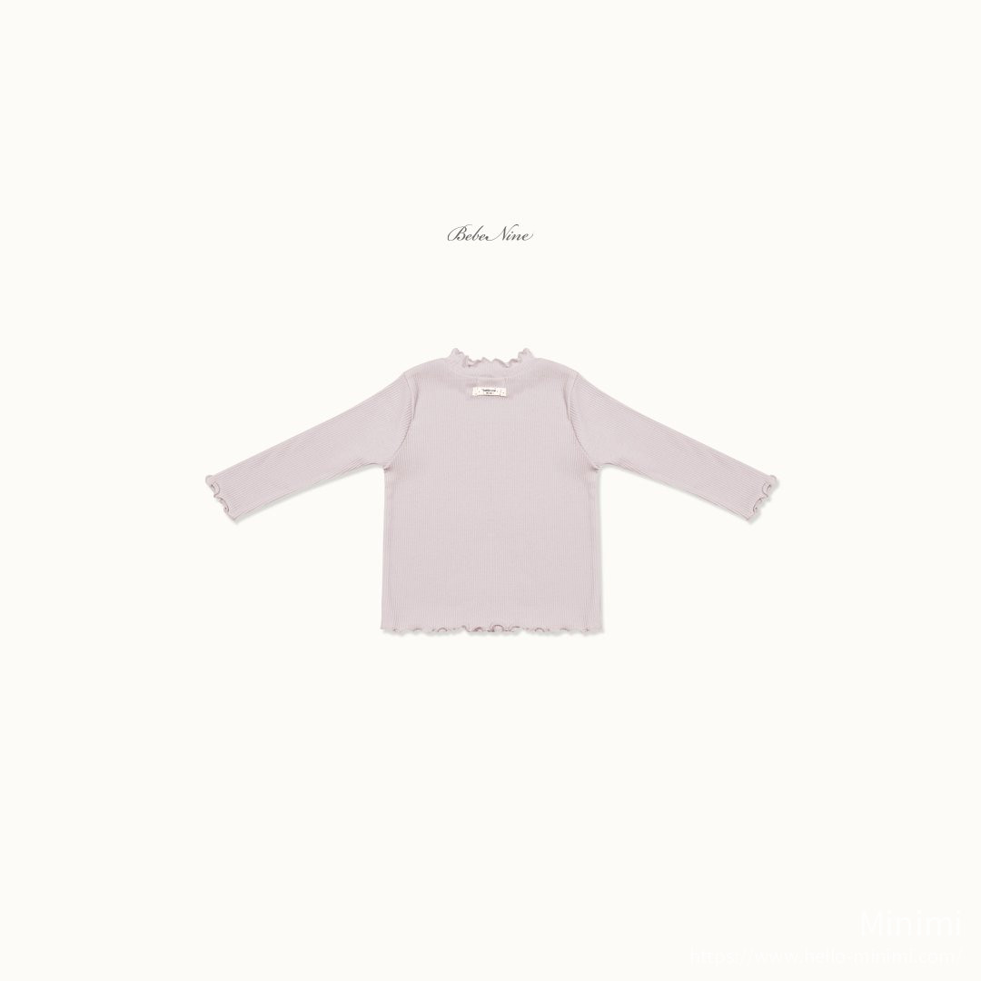 bebe nine Soft Ruffle Rib Tee 細節圖 15