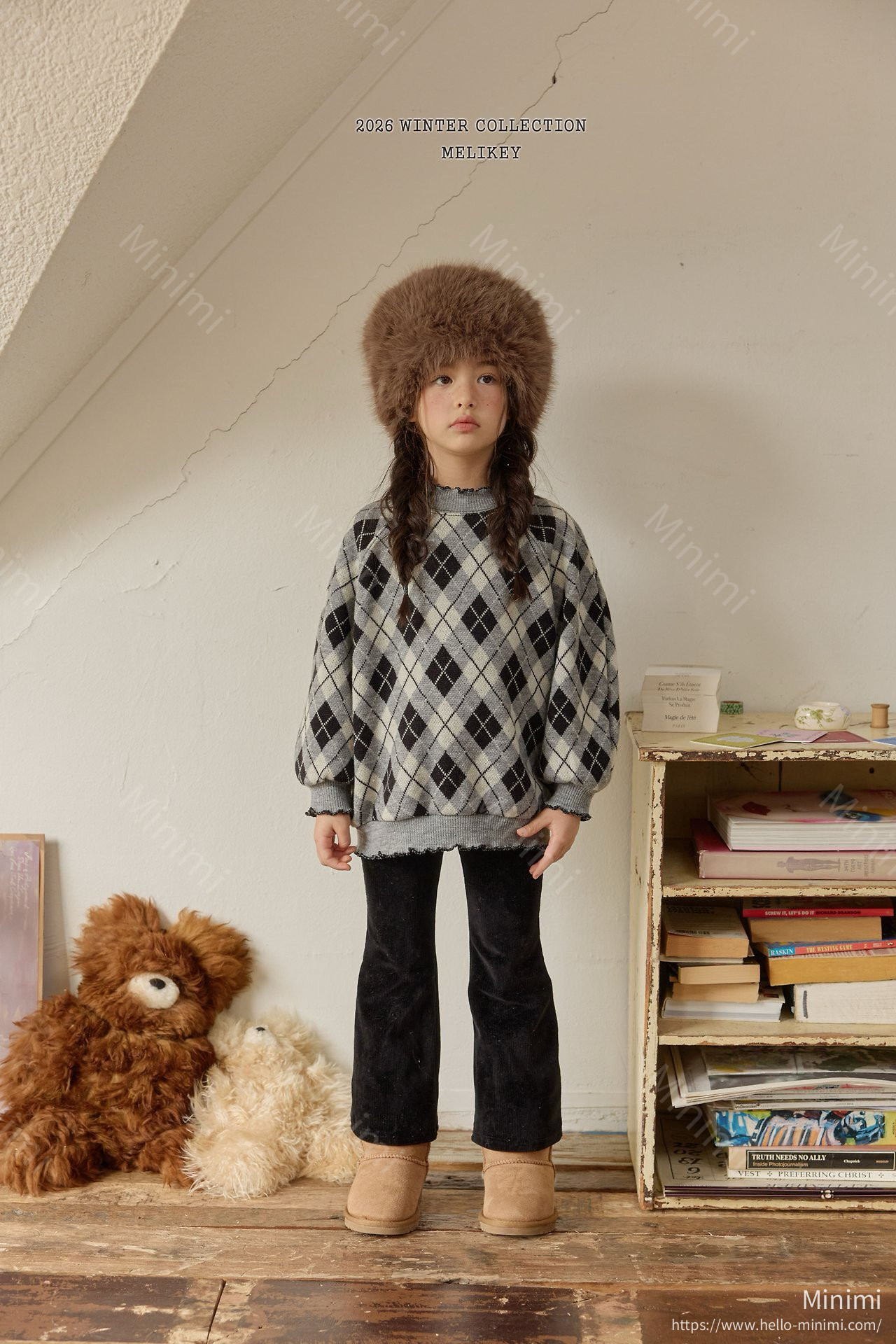 Melikey Ash Argyle Sweatshirt 細節圖 11