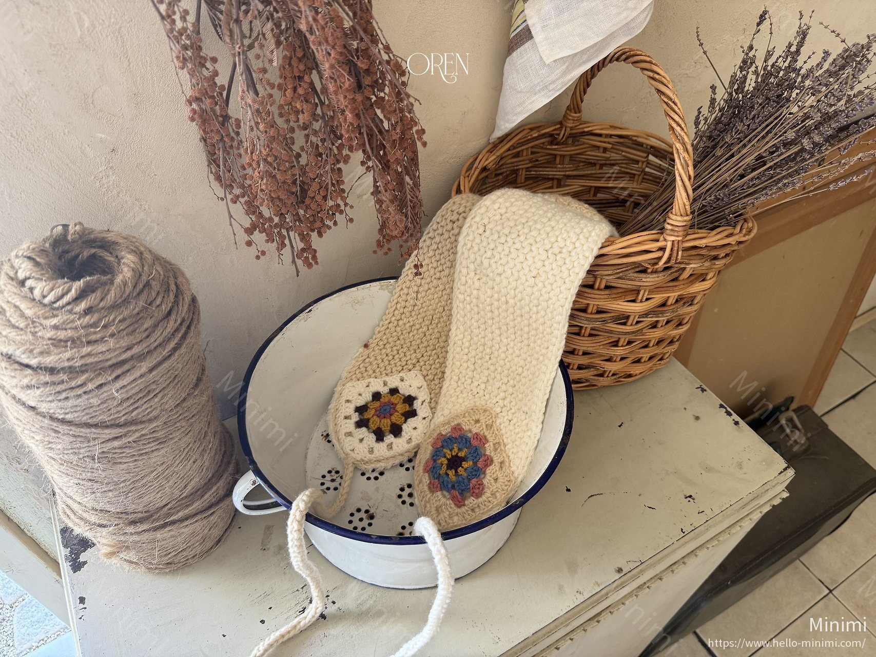 Oren Handknit Flower Hairband 細節圖 17