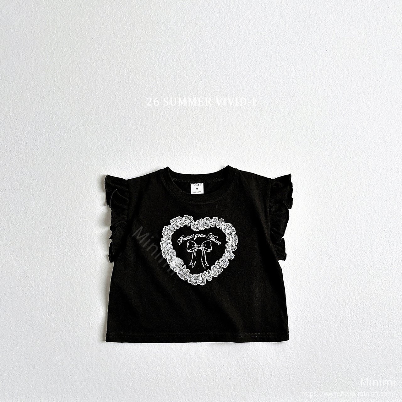 VIVID-I Lace Heart Ruffle T-Shirt 細節圖 2