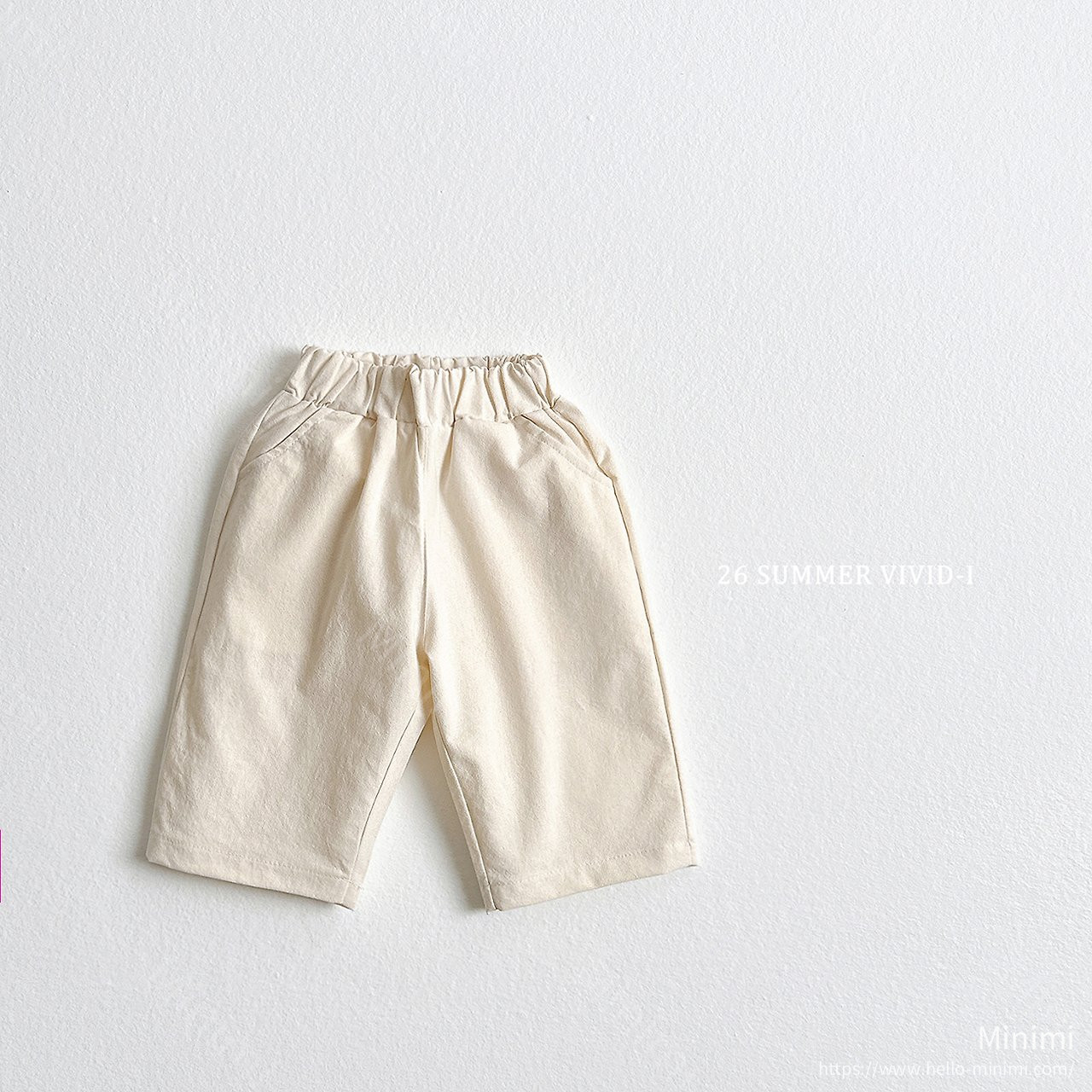 VIVID-I (Event) Cropped Basic Cotton Pants 細節圖 2