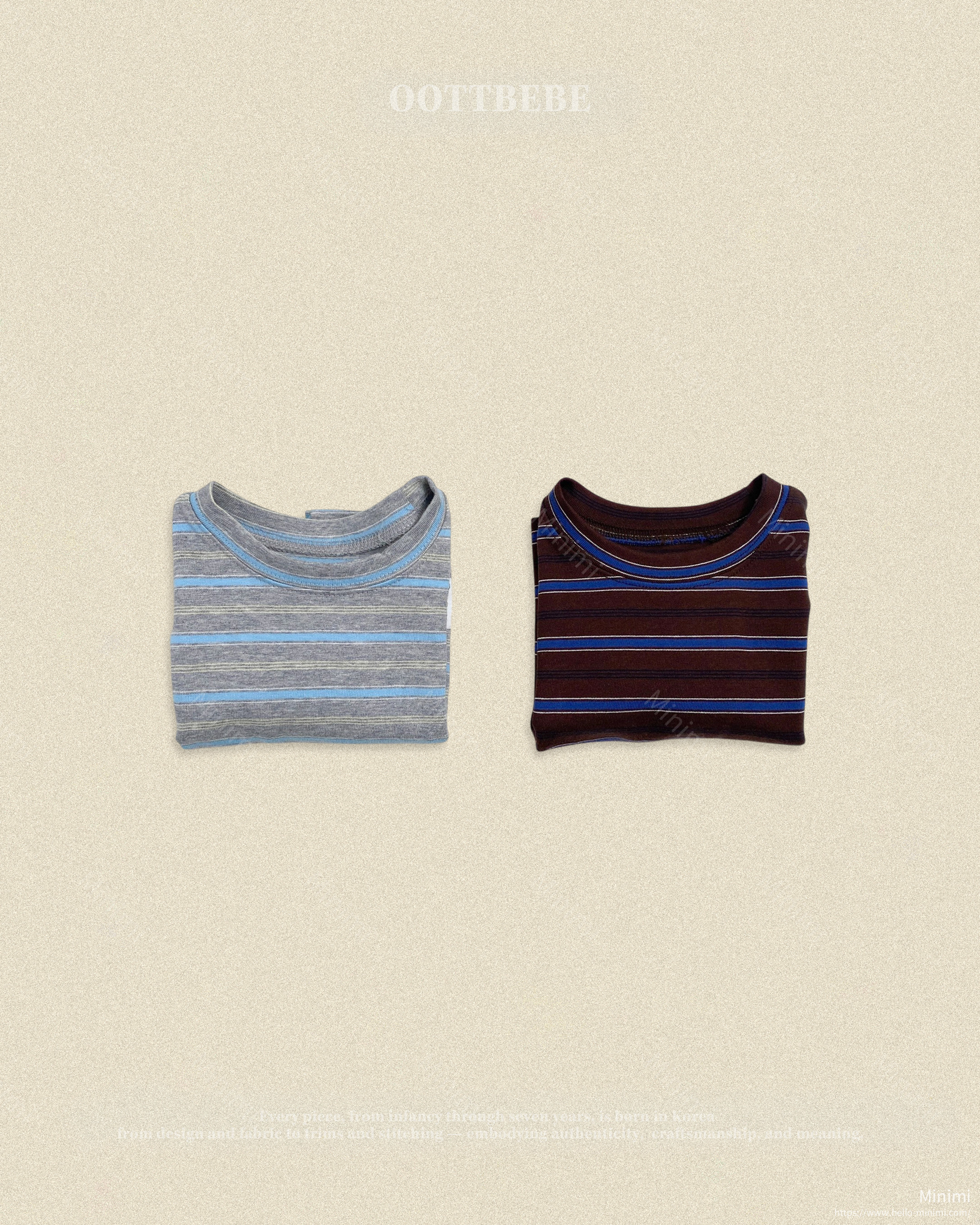 oott bebe Tomboy Ribbed T-shirt (Kids) 細節圖 12