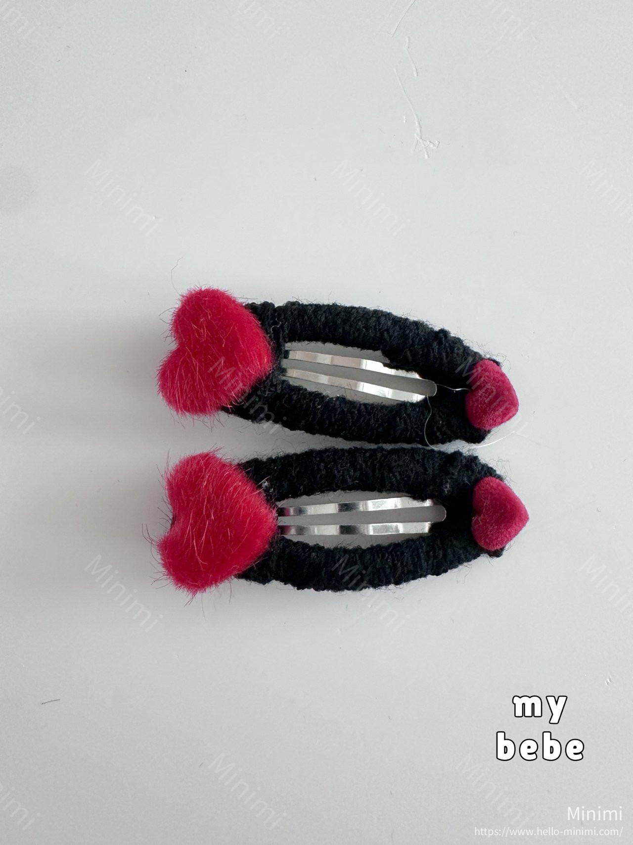 my_bébé Winter Heart Hairpin Set 細節圖 2