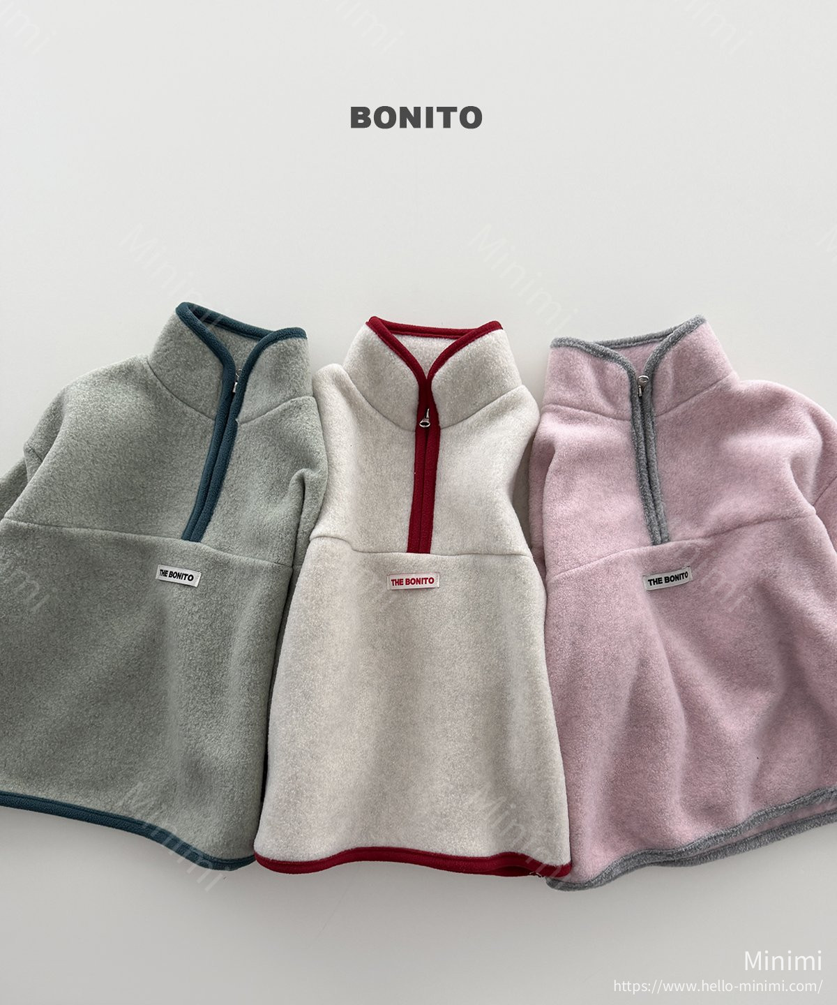 BONITO Cotton Candy Colorblock Half-Zip 細節圖 2